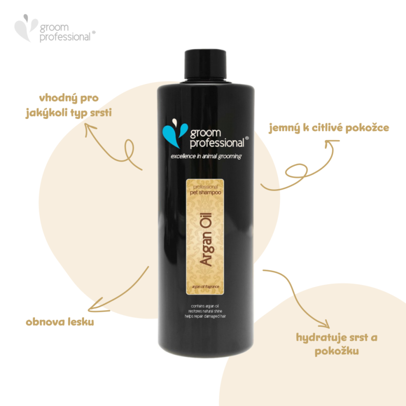 Groom Professional Argan Oil – hydratační šampón - Objem: 450ml