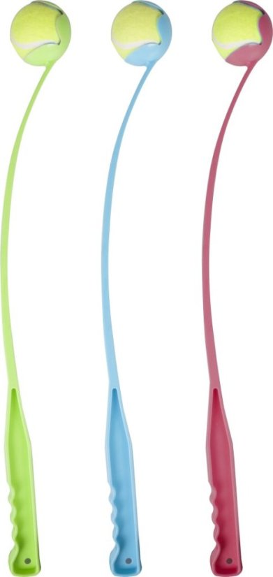 Flamingo - vrhač kuliček na aportování 65 cm - Barva: Modrá