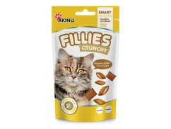 Akinu FILLIES Drůbeží se sýrem plněné kapsičky pamlsek pro kočky 50 g